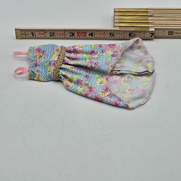 Floral & Chevron Doll Dress For 11.5" Fashion Dolls With Belt - Picture 7 of 7